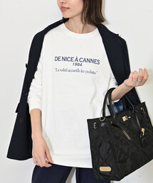 SLOBE IENA | ビンテージ風ロゴロンTEE【手洗い可能】(Tシャツ/カットソー)