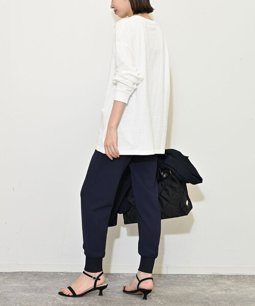 SLOBE IENA（スローブイエナ）の「ビンテージ風ロゴロンTEE（Tシャツ/カットソー・レディース・ホワイト/ボルドー/チャコールグレー・FREE）」の11枚目の写真