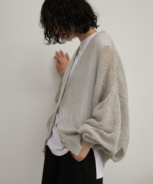 Aunt Marie's(アントマリーズ)の「モヘアライクルーズカーディガン(カーディガン/ボレロ・レディース・ライトグレー/ブラウン/ピンク・FREE)」の12枚目の写真