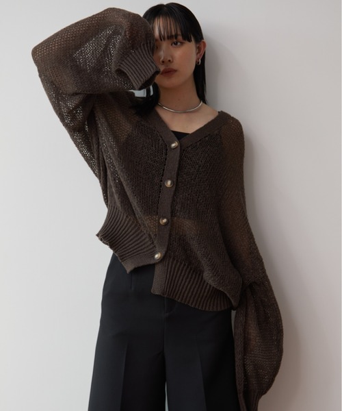 カーディガン モヘアライクルーズフィットニットカーディガン レディース モヘアライクルーズフィットカーディガン | ファッション通販
