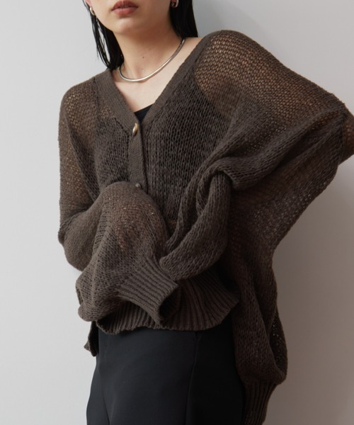 カーディガン モヘアライクルーズフィットニットカーディガン レディース モヘアライクルーズフィットカーディガン | ファッション通販