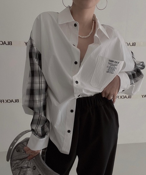 ブラウス シャツ ＴＳリネンチェックシャツＳ／Ｓ レディース ts(s)（ティーエスエス）の「ts(s) / Gingham Plaid Linen