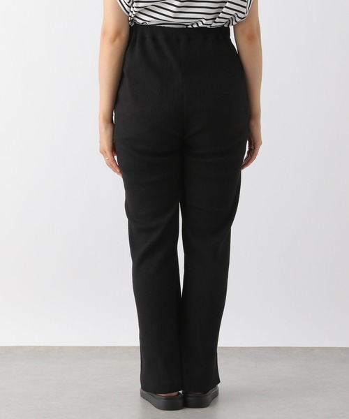 LEPSIM（レプシィム）の「【産前・産後対応】マタニティ／リブワイドパンツ　133323（マタニティウェア/グッズ・レディース・ブラウン/ブラック/チャコールグレー・FREE）」の12枚目の写真