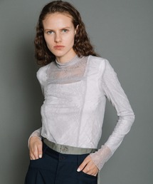 AULA AILA | レースハイネックトップス(Tシャツ/カットソー)