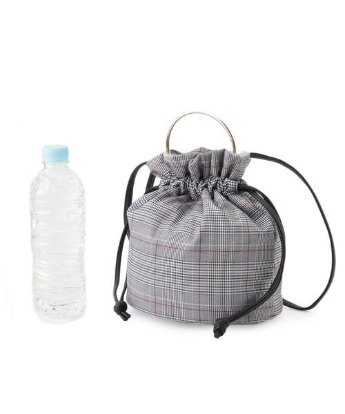 grove（グローブ）の「◆【雑誌掲載】リングドロストショルダー（ショルダーバッグ・レディース・シルバー/ブラック/ブラック系1・00）」の12枚目の写真