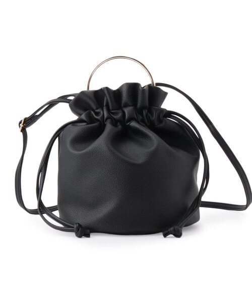 grove（グローブ）の「◆【雑誌掲載】リングドロストショルダー（ショルダーバッグ・レディース・シルバー/ブラック/ブラック系1・00）」の14枚目の写真