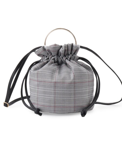 grove（グローブ）の「◆【雑誌掲載】リングドロストショルダー（ショルダーバッグ・レディース・シルバー/ブラック/ブラック系1・00）」の15枚目の写真