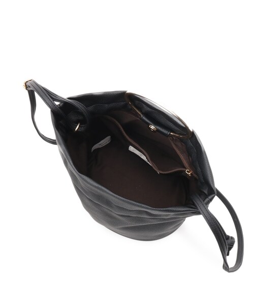 grove（グローブ）の「◆【雑誌掲載】リングドロストショルダー（ショルダーバッグ・レディース・シルバー/ブラック/ブラック系1・00）」の19枚目の写真