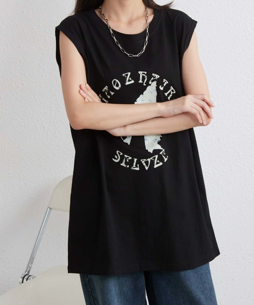 MSML ビッグサイズ ノースリーブ　Tシャツ　ブラック 2024SS MINEDENIM - Big Nosleeve T-SH （BLK） / ビックシルエット