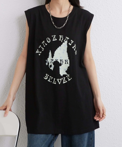 MSML ビッグサイズ ノースリーブ Tシャツ ブラック 2024SS