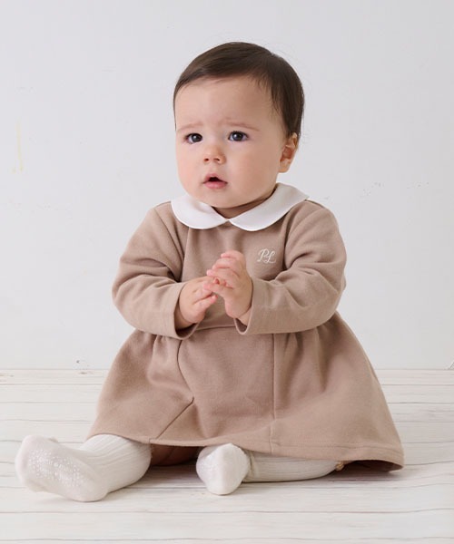 petit main（プティマイン）の「【POLO BCS】衿つきワンピロンパース