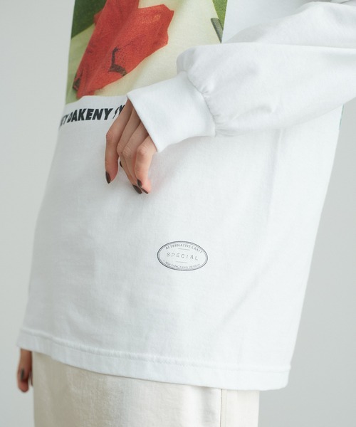 TANGTANG(タンタン)の「【TANG TANG for ADAM ET ROPE'】別注 GASATANG L/S Tee(Tシャツ/カットソー・レディース・ホワイト・S)」の3枚目の写真