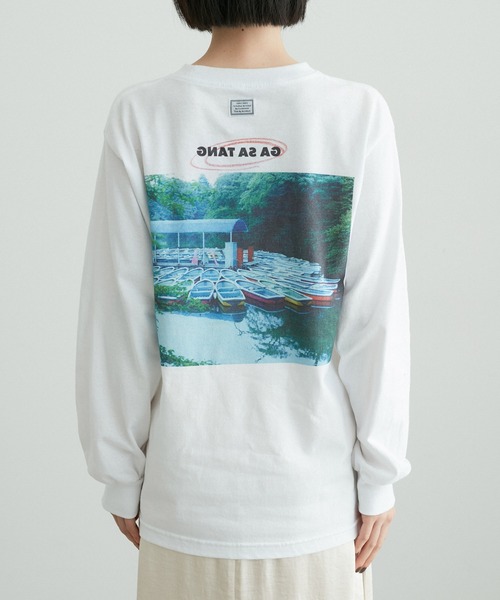 TANGTANG(タンタン)の「【TANG TANG for ADAM ET ROPE'】別注 GASATANG L/S Tee(Tシャツ/カットソー・レディース・ホワイト・S)」の13枚目の写真