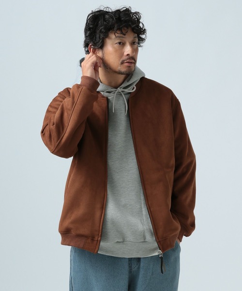 BAYFLOW（ベイフロー）の「[着心地アップグレード]クラフトスエードブルゾン（ブルゾン・メンズ・ブラウン/グレー/ブラック・LARGE/MEDIUM/SMALL）」の13枚目の写真