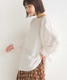 OMNES | 製品洗いコットンブロードボリューム袖ブラウス(シャツ/ブラウス)