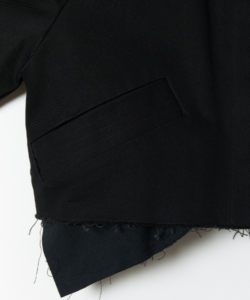 leinwande（ラインヴァンド）の「【leinwande（ラインヴァンド）】Cropped Trench Jacket（ブルゾン・レディース・キャメル/ブラック・FREE）」の6枚目の写真