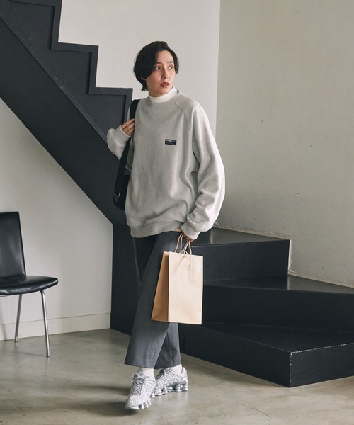 マルチファンクショナル ビッグシルエット ラグランスリーブフリース