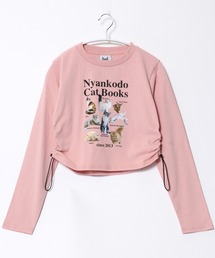 Tシャツ/カットソー（ピンク/桃色系・ショート丈）ファッション