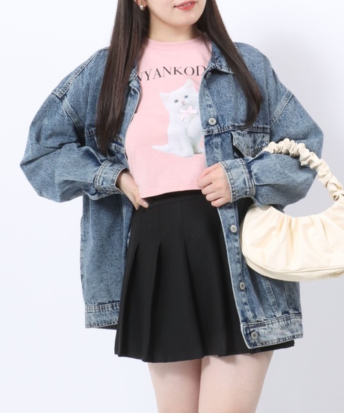 Salong hameu(サロン ハミュー)の「神保町にゃんこ堂 猫フォトプリント ラグランロンT レディース/ねこ/カレッジロゴ/長袖/ピチT(Tシャツ/カットソー・レディース・ホワイト/ブラック/ピンク/ホワイト×ブラック/ブラック×ホワイト/ホワイト系その他/ブラック系その他/ピンク系その他/ピンク系その他2・M)」の20枚目の写真