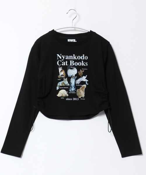 Salong hameu(サロン ハミュー)の「神保町にゃんこ堂 猫フォトプリント ラグランロンT レディース/ねこ/カレッジロゴ/長袖/ピチT(Tシャツ/カットソー・レディース・ホワイト/ブラック/ピンク/ホワイト×ブラック/ブラック×ホワイト/ホワイト系その他/ブラック系その他/ピンク系その他/ピンク系その他2・M)」の18枚目の写真