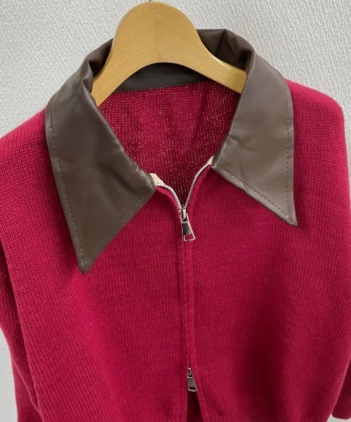 LADY LIKE（レディライク）の「フェイクレザー切替え衿ダブルジップ