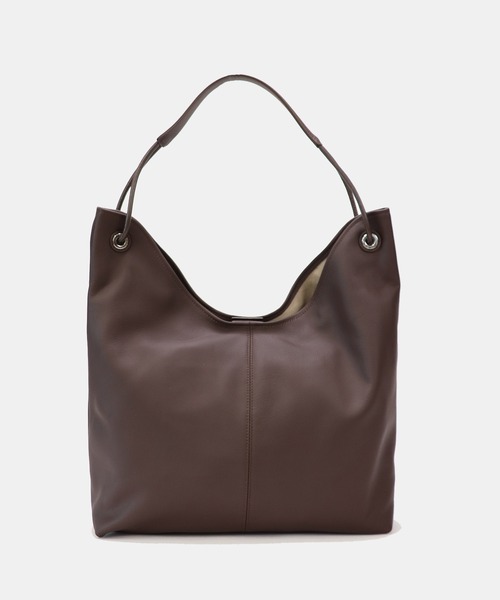 本革】 大容量 ポーチ付き トートバッグ A4サイズ収納可 ラージ