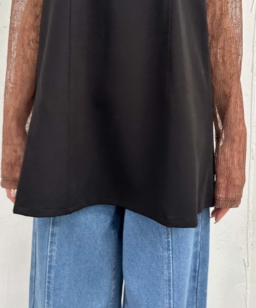 archives（アルシーヴ）の「ダブルストラップミニキャミワンピース（ワンピース・レディース・ブラック/グレイッシュベージュ/モカ・MEDIUM）」の19枚目の写真