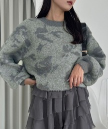 【ZOZOTOWN限定商品】フラワージャガードニット