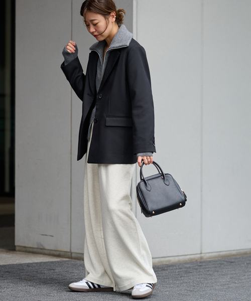 JOURNAL STANDARD relume（ジャーナルスタンダード　レリューム）の「シングルブレストテーラードジャケット（テーラードジャケット・レディース・ブラック/カーキ/チャコールグレー・FREE）」の5枚目の写真