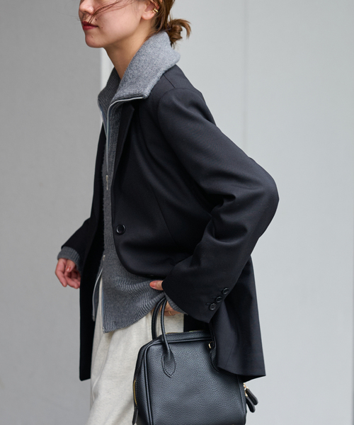 JOURNAL STANDARD relume（ジャーナルスタンダード　レリューム）の「シングルブレストテーラードジャケット（テーラードジャケット・レディース・ブラック/カーキ/チャコールグレー・FREE）」の11枚目の写真