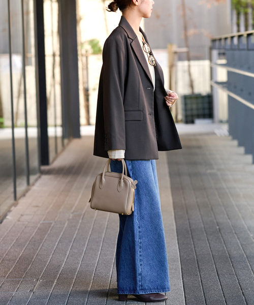 JOURNAL STANDARD relume（ジャーナルスタンダード　レリューム）の「シングルブレストテーラードジャケット（テーラードジャケット・レディース・ブラック/カーキ/チャコールグレー・FREE）」の15枚目の写真