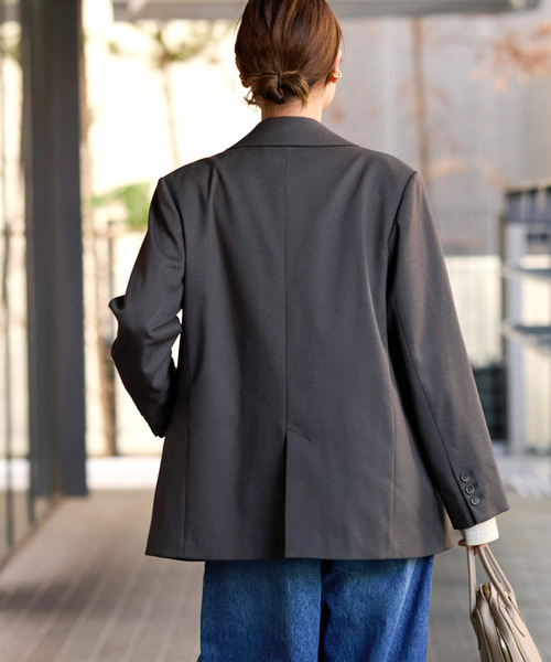 JOURNAL STANDARD relume（ジャーナルスタンダード　レリューム）の「シングルブレストテーラードジャケット（テーラードジャケット・レディース・ブラック/カーキ/チャコールグレー・FREE）」の19枚目の写真