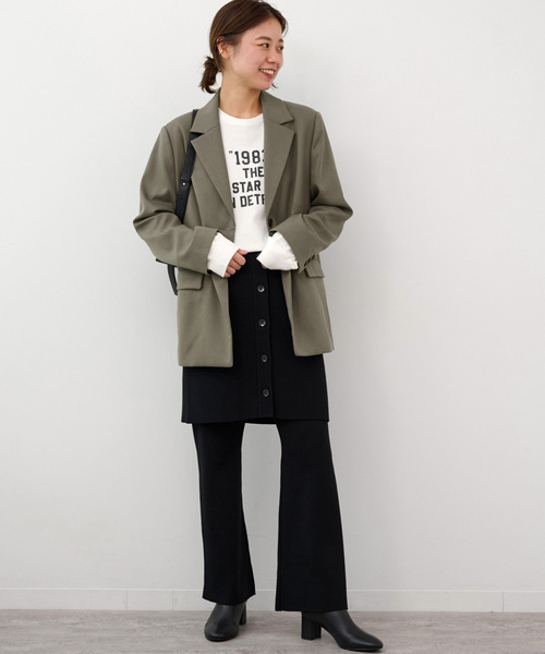 JOURNAL STANDARD relume（ジャーナルスタンダード　レリューム）の「シングルブレストテーラードジャケット（テーラードジャケット・レディース・ブラック/カーキ/チャコールグレー・FREE）」の20枚目の写真