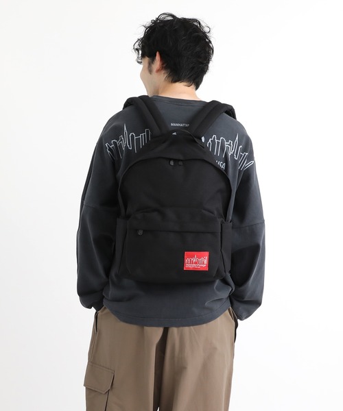 Manhattan Portage（マンハッタンポーテージ）の「Big Apple Backpack Ver.3（バックパック/リュック・メンズ・ブラック・MEDIUM）」の18枚目の写真