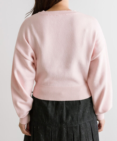 OLIVE des OLIVE（オリーブデオリーブ）の「アソートジャガードニット（ニット/セーター・レディース・オフホワイト/ピンク/ブラック・FREE）」の17枚目の写真