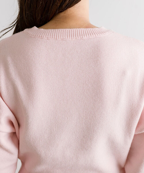 OLIVE des OLIVE（オリーブデオリーブ）の「アソートジャガードニット（ニット/セーター・レディース・オフホワイト/ピンク/ブラック・FREE）」の18枚目の写真