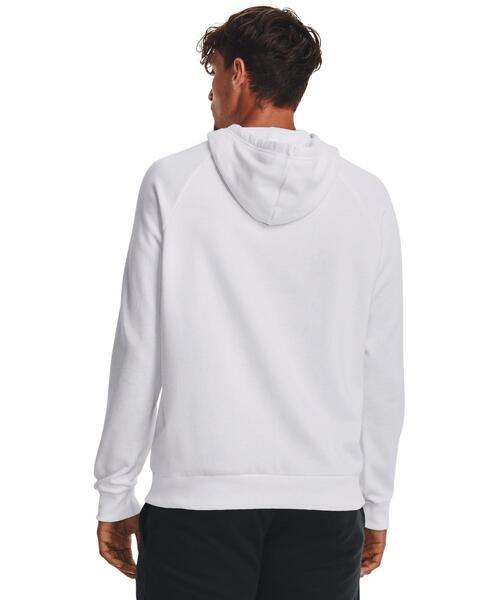 UNDER ARMOUR(アンダーアーマー)の「UAライバルフリース ロゴ フーディー(ライフスタイル/メンズ)(スウェット・メンズ・ホワイト・XL/L/3XL/2XL/M/S)」の2枚目の写真