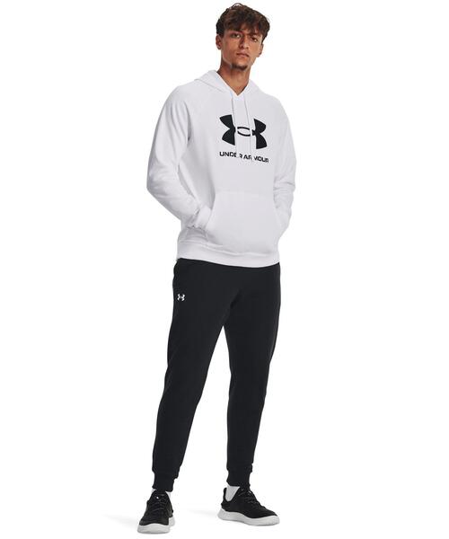 UNDER ARMOUR(アンダーアーマー)の「UAライバルフリース ロゴ フーディー(ライフスタイル/メンズ)(スウェット・メンズ・ホワイト・XL/L/3XL/2XL/M/S)」の3枚目の写真