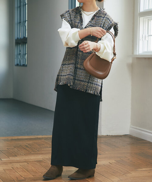 un dix cors(アンディコール)の「スライドハンドルバッグ(ショルダーバッグ・レディース・ブラウン/ベージュ/ブラック・FREE)」の9枚目の写真