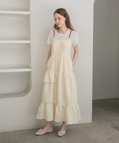 idem イデム many frill mini onepiece dot × dot many frill onepiece