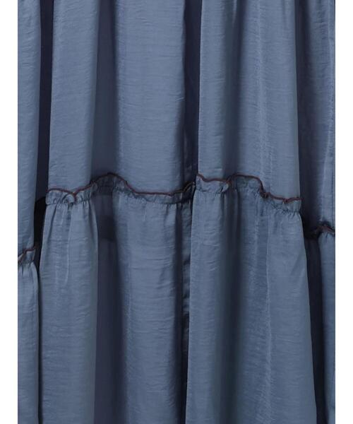 ehka sopo(エヘカソポ)の「配色メローティアードキャミワンピース(ワンピース・レディース・ブルー/オリーブ/ブラック・F)」の7枚目の写真