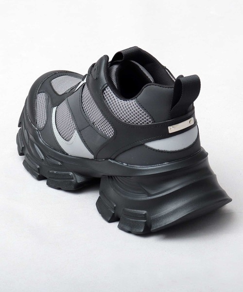 glabella(グラベラ)の「+7cm ボリュームハイソール 厚底 スニーカー アグリーシューズ(スニーカー・メンズ・ブラック・S/M/L)」の17枚目の写真