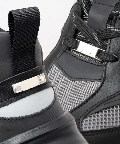 glabella(グラベラ)の「+7cm ボリュームハイソール 厚底 スニーカー アグリーシューズ(スニーカー・メンズ・ブラック・S/M/L)」の8枚目の写真