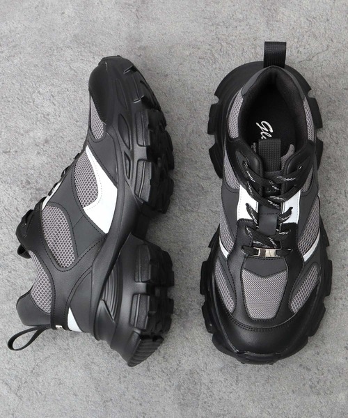 ＋7cm ボリュームハイソール 厚底 スニーカー アグリーシューズ