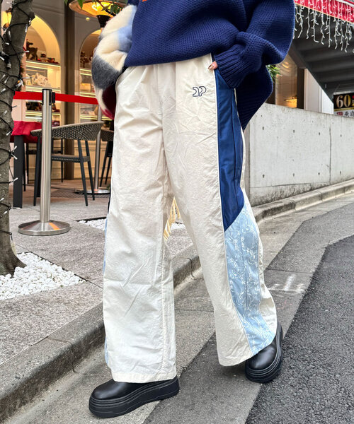 【セール】裾レース切替ナイロントラックパンツ（その他パンツ）｜CIAOPANIC（チャオパニック）
