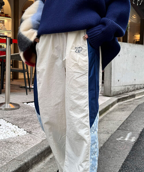 【セール】裾レース切替ナイロントラックパンツ（その他パンツ）｜CIAOPANIC（チャオパニック）
