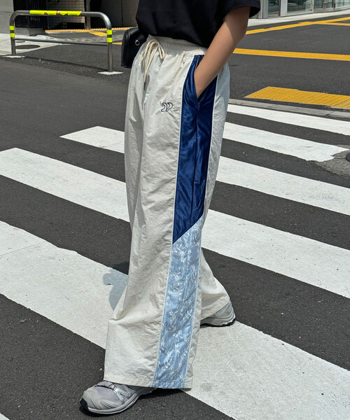 【セール】裾レース切替ナイロントラックパンツ（その他パンツ）｜CIAOPANIC（チャオパニック）