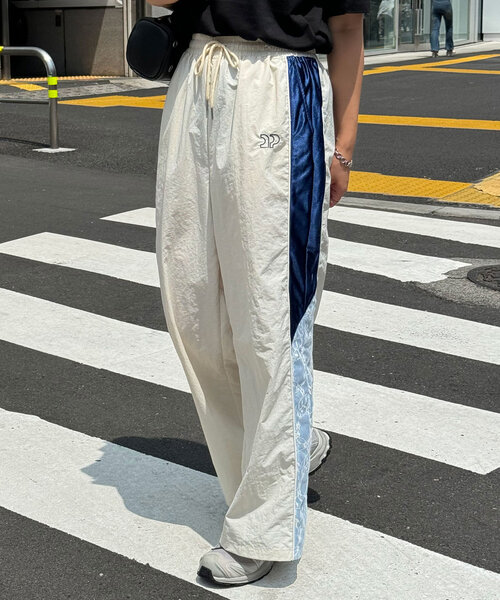 【セール】裾レース切替ナイロントラックパンツ（その他パンツ）｜CIAOPANIC（チャオパニック）