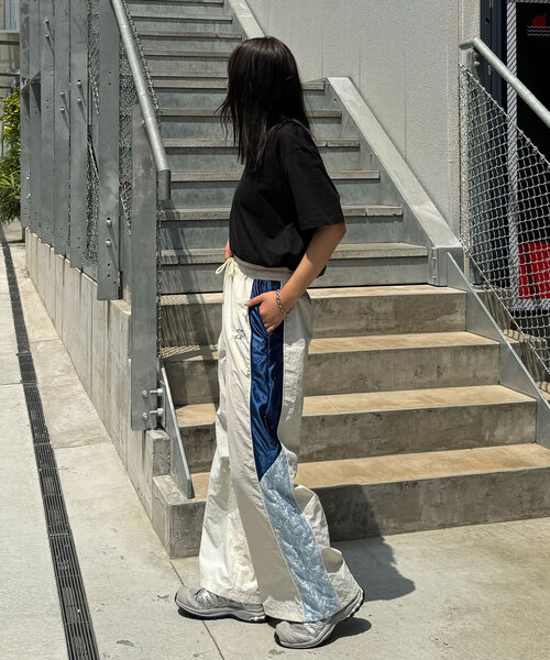 【セール】裾レース切替ナイロントラックパンツ（その他パンツ）｜CIAOPANIC（チャオパニック）