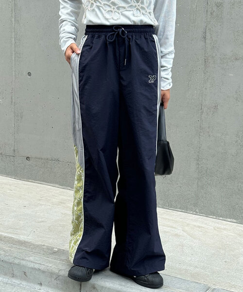 【セール】裾レース切替ナイロントラックパンツ（その他パンツ）｜CIAOPANIC（チャオパニック）